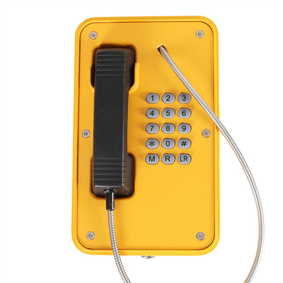 Un buon prezzo. Linea prova resistente alimentata di JR103-FK del vandalo del telefono con giallo di gomma della tastiera in linea