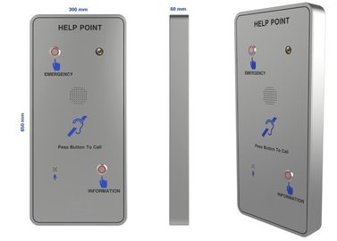 Rugged Hands Free SIP Call Box / Rustproof SIP Outdoor Intercom With Camera