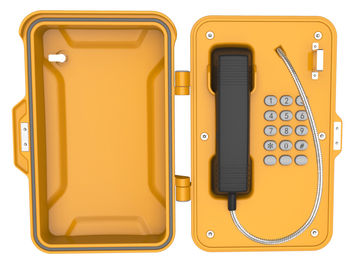 Un buon prezzo. Telefono industriale antipolvere e resistente alle intemperie,  Scatola per telefono industriale di emergenza a parete con serratura in linea