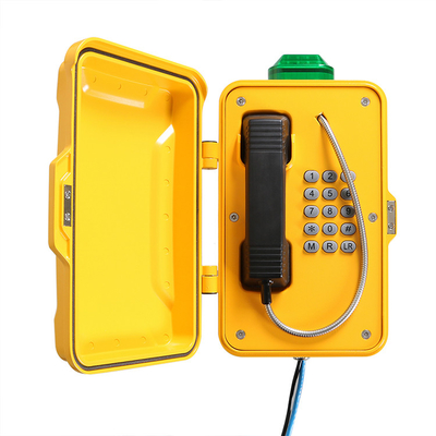 Un buon prezzo. Telefono impermeabile del tunnel della lega di alluminio IP67 con la luce dell'allarme in linea