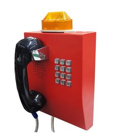 Telefono resistente con la lampada istantaneo, anti telefono del tempo IP65 del tunnel del vandalo