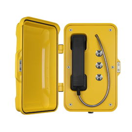 Un buon prezzo. Materiale in lega di alluminio resistente all'umidità per telefono SIP esterno con pulsanti di emergenza in linea
