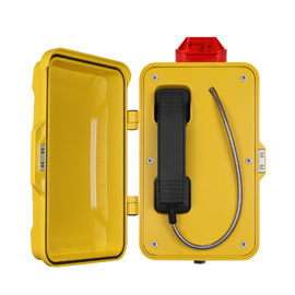 Un buon prezzo. Telefono analogico industriale giallo/telefono analogico resistente alle intemperie con la lampada d'avvertimento in linea