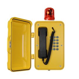 Telefoni resistenti alle intemperie all'aperto industriali resistenti con luce d'avvertimento