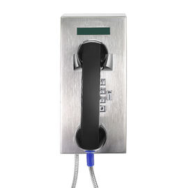 Telefoni fissati al muro di servizio del credito con il microtelefono corazzato del materiale dell'ABS e del cavo