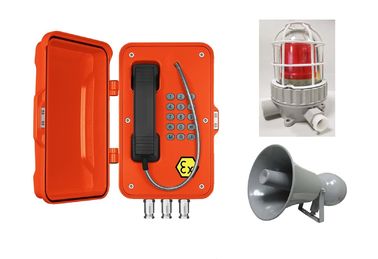 Un buon prezzo. Sicurezza resistente all'impatto, a prova di esplosione, telefono IP anti-polvere con lampada e corno in linea