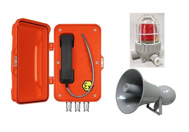 Telefono protetto contro le esplosioni a tenuta d'acqua arancio per ricerca di idrocarburi/industria chimica