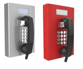 Un buon prezzo. Analogo resistente grigio o rosso su misura/telefono della SORSATA con esposizione LCD in linea