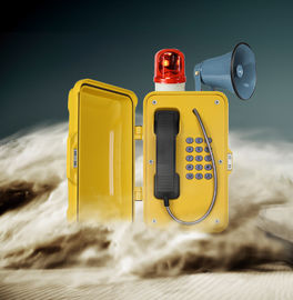 Telefono a tenuta d'acqua della prova della polvere dell'altoparlante rumoroso con la lampada d'avvertimento per industria rumorosa