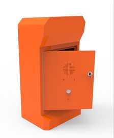 Cabina telefonica mani libere del bordo della strada SOS, telefono di emergenza della strada principale di resistenza all'urto