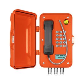 Anti telefono analogico resistente alle intemperie di esplosione con esposizione LCD per le aree pericolose