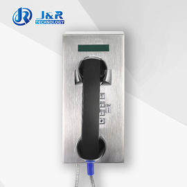 Telefono resistente della prigione della SORSATA del vandalo, telefono d'acciaio della prigione con esposizione LCD