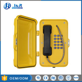 Telefono di emergenza all'aperto SORSATA/di VOIP, telefono IP67 della prova del vandalo impermeabile