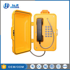 Cassa resistente alle intemperie di industriale dell'alluminio resistente alle intemperie ferroviario del telefono con la luce dell'allarme