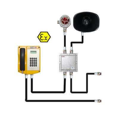 qualità Telefono antideflagrante IP per suono e luce per esplorazione petrolifera / industria chimica in aree pericolose fabbrica