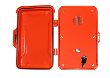 Telefono resistente alle intemperie di industriale libero a mano, telefono impermeabile rosso di emergenza di GSM