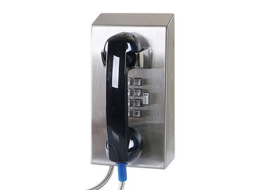 Telefono resistente dell'anti vandalo della ruggine con il microtelefono irregolare ed il cavo corazzato