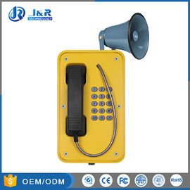 Un buon prezzo. Telefono industriale a prova di tempo giallo semplice installazione con involucro in alluminio fuso in linea