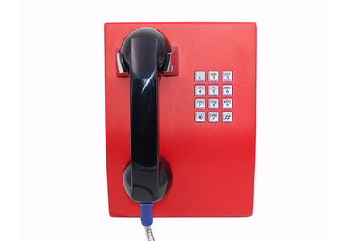 Telefono pieno della prigione di cortesia della tastiera, telefoni fissati al muro all'aperto impermeabili