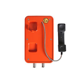 Un buon prezzo. Telefono a prova di esplosione di colore arancione, telefono analogo esterno a prova di fiamma per marina. in linea