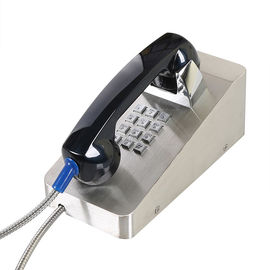 Telefono di emergenza del quadrante di VoIP Iauto della prigione, telefono legato con corde IP54-IP65 della parete dell'acciaio inossidabile