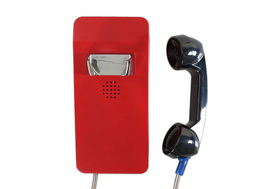 Lo scrittorio resistente del telefono del vandalo rosso che monta la sorsata di Ip66 GSM impermeabilizza 2 anni di garanzia