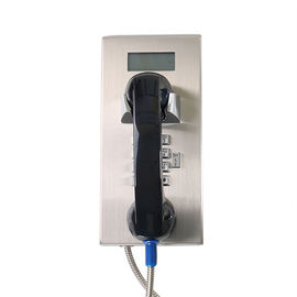 Un buon prezzo. Telefono fissato al muro della prova del vandalo, telefono analogico resistente con esposizione LCD in linea