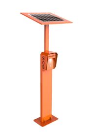 Un buon prezzo. Postazione di chiamata SIP di emergenza stradale 3G/4G in acciaio laminato a freddo IP65 con pannello solare in linea