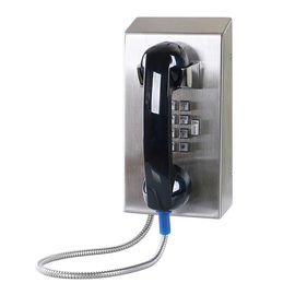 Telefono resistente IP55-IP65 del microtelefono del vandalo dell'acciaio inossidabile con la tastiera piena