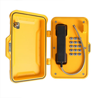 Telefono militare di gomma 90db di emergenza della tastiera SIP2.0 con la serratura di copertura
