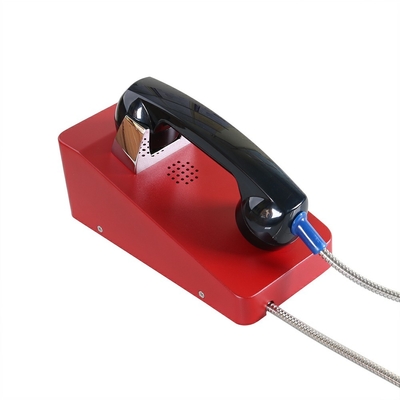Un buon prezzo. Telefono pubblico d'acciaio laminato a freddo DC12V della linea diretta pieno duplex per la prigione in linea